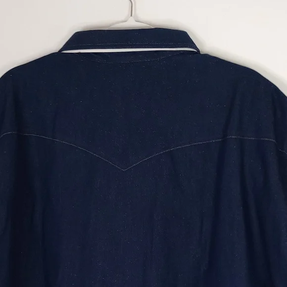 Carhartt Western Shirt 8.5oz Cotton Heavy Duty Pearl Snap Size 20x36 (3x-4x) - Picture 5 of 11